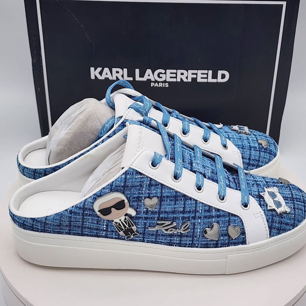 NEW - Karl Lagerfeld Paris Cambria Mule Women's Slip-On Sneakers- Size 8.5 - Picture 2 of 10